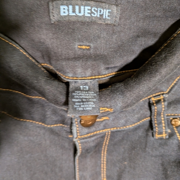 Bluespice size 13 Women's Dark Blue Jeans skinny stretch barely use - Picture 7 of 10